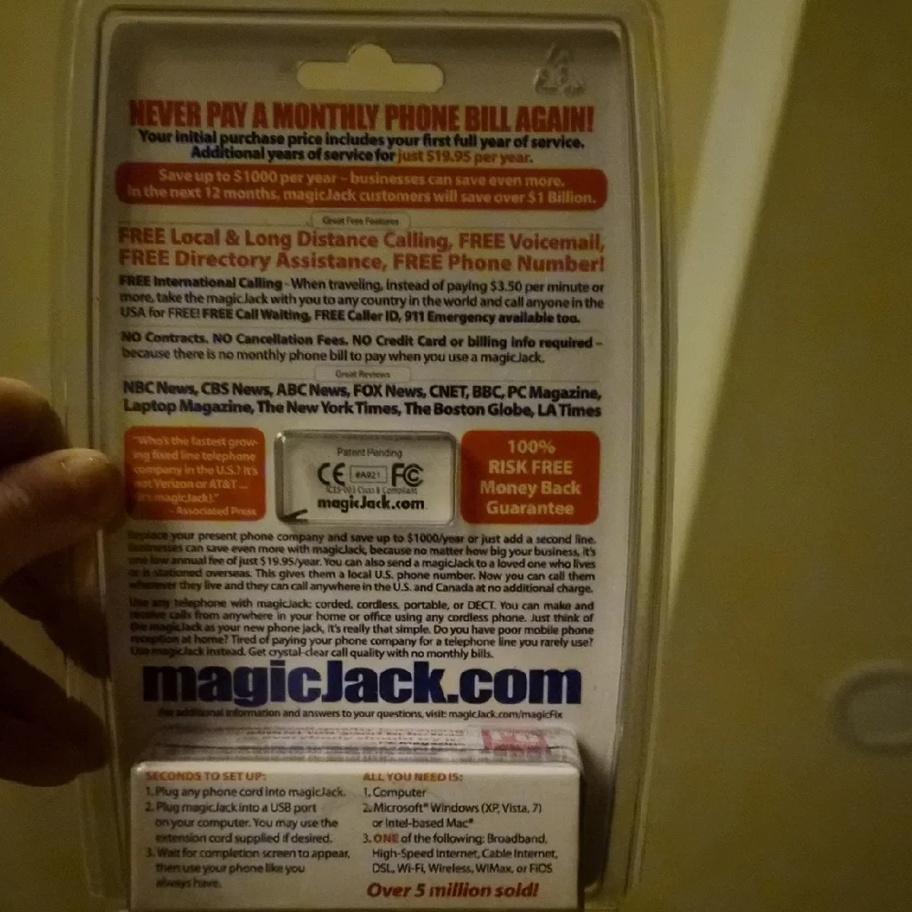 Magic Silver and Black Phone Adapter